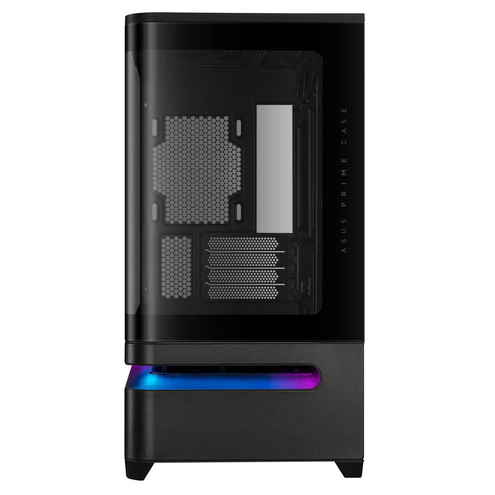 スロットベントを備えた独自のエアフロー設計・曲面強化ガラスパネル